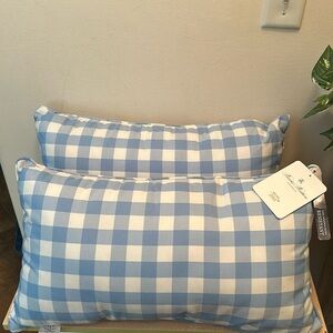 Brooks Brothers Indoor/Outdoor Gingham Oblong Yarn Dyed Pillows - 2
